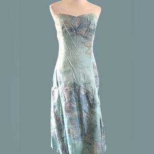 3PC Paule Vasseur Paris Silk Watercolor Dress Set